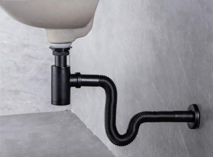 How to install the outlet pipe under the washbasin